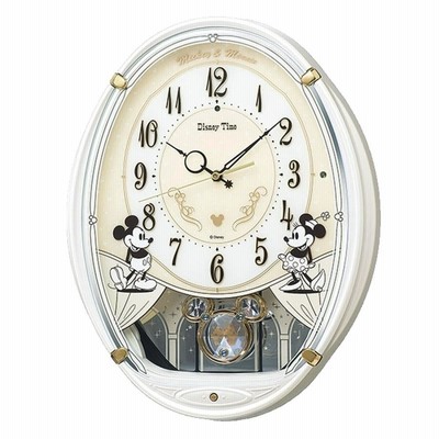 SEIKO（セイコー）キャラクター 電波アミューズ掛け時計 ミッキー&フレンズ  Disney Time（ディズニータイム）  FW579W プレート文字刻印可能