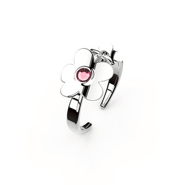 【Pinkoi x SOU・SOU】粉晶水晶戒指 | 十月誕生石