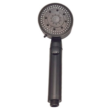 酷炫蓮蓬頭 一鍵止水 ABS材質  黑色  1組