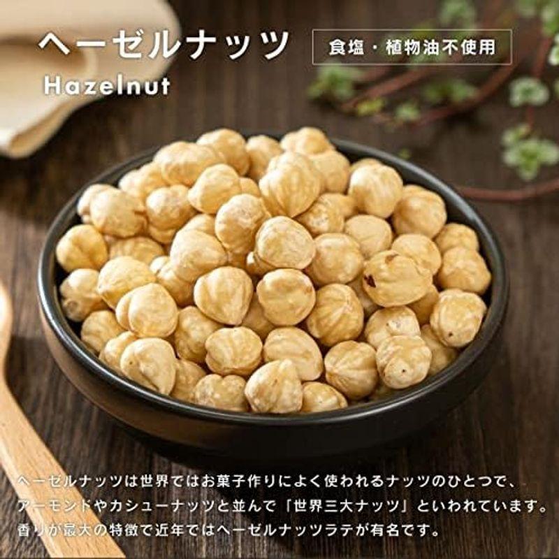 ヘーゼルナッツ 素焼き Roasted Hazelnuts 便利なチャック付き袋 遮光性アルミ袋 友口 TOMOGUCHI もぐーぐ。 (3