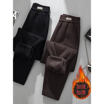 女士春秋寬松休閑褲子2026新款爆款女衛褲秋冬大碼哈倫蘿卜老爹褲