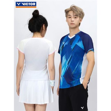 VICTOR勝利羽毛球服威克多男女款清爽舒適針織運動短袖T恤T-60014