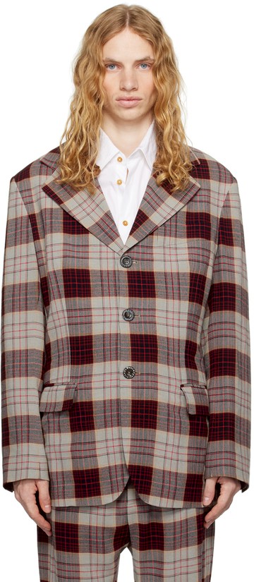 Vivienne Westwood 红色 Wreck 西装外套