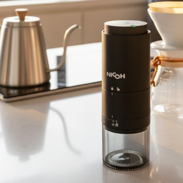 【現貨】HOFFE 日本 NICOH-USB 不鏽鋼錐刀磨豆機 | 送濾紙 充電