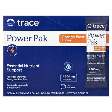 Trace, Power Pak，橙味，30 條，每條 0.22 盎司（6.1 克）