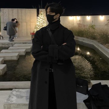中長款翻領冬季英倫修身羊絨大衣