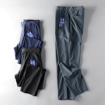 外貿剪標男原尾單男褲夏季薄款九分褲冰絲褲子出口男士夏褲休閑褲