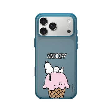 iPhone 17 Pro Max Clear (相機按鈕) 夜幕藍 - 史努比 Snoopy - 冰淇淋甜筒