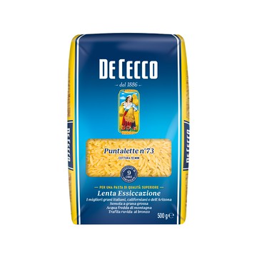 DE CECCO 得科 米型麵 NO.73 採用全球最好的杜蘭小麥粉  500g  1包