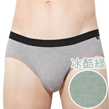 【Swear 思薇爾】SOLIS 咖啡王子系列M-XXL素面貼身三角男褲(冰酷綠)