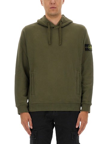 stone island cotton hoodie