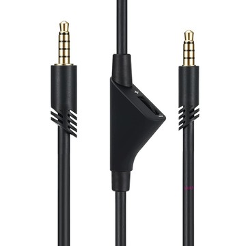 羅技A10耳機線 Astro羅技A40TR音訊線 連接線 線控調音量2米長3.5mm手機電腦轉接線 羅技耳機替換配件