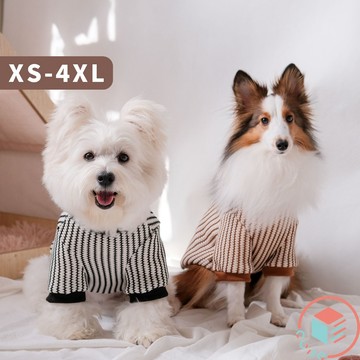 【CUBE】秋日咖啡廳｜XS-4XL｜針織鋪棉 寵物衣服 狗衣服 貓咪衣服 小型犬 大型犬衣服 大狗衣服 秋冬保暖 柴犬