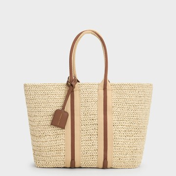 度假風草編托特包