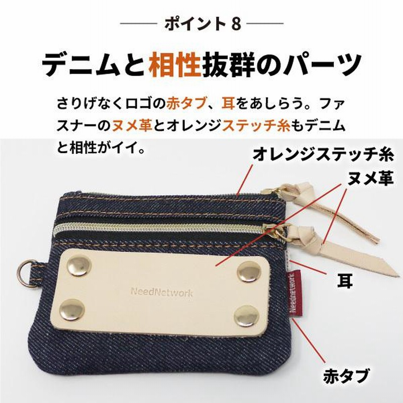 コインケース 日本が誇るデニム パスケース キーケース 小銭入れ