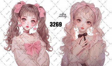 original sticker no.3269 人物貼紙 原創貼紙 原創人物貼紙 裝飾貼紙 cotton melody