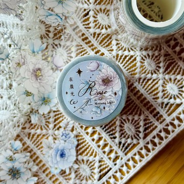 SOMe Market聯名 在晨光的玫瑰 7cm*5m燙金割型亮PET膠帶