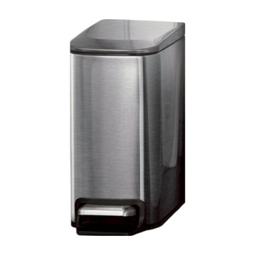 ROYALLIN 蘿林嚴選 簡約大容量不銹鋼垃圾桶 6L  29 x 15 x 30.5cm  不銹鋼色