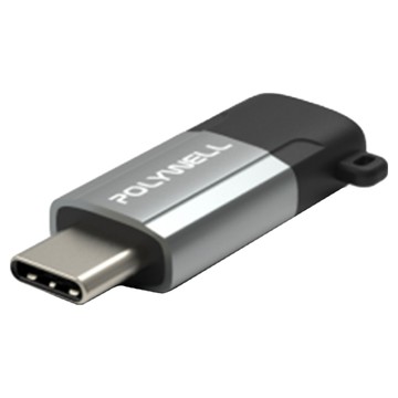 POLYWELL USB Type-C轉Micro-B 轉接器  1個  PW15-T02-A036
