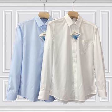 外貿工廠尾貨微彈力天絲免燙商務正裝長袖襯衫辦公工作裝男職業裝