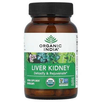 Organic India, 肝腎護理配方，90 粒素食膠囊