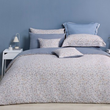 新品_東妮寢飾(單人/雙人/加大/特大)100%精梳棉兩用被床包組／花間漫步