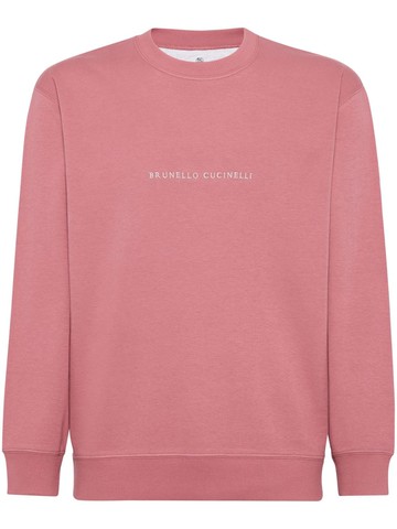 Brunello Cucinelli - logo-embroidered sweatshirt - men - Cotton/Nylon - 4XL