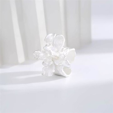 【NEKONEKO】白鳶尾戒指小眾設計清冷風