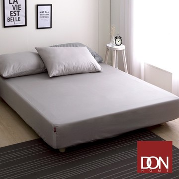 DON 極簡生活200織精梳純棉床包枕套組｜紳士灰｜(單人/雙人/加大/特大)