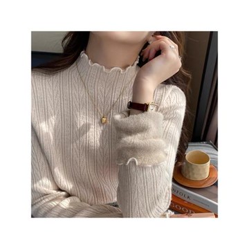 毛衣女士款2025新款外套內搭慵懶高級感上衣秋冬打底高領外穿針織