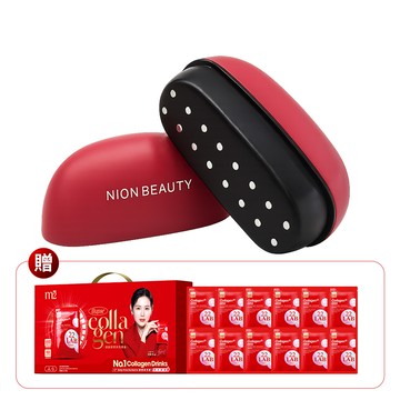 【m2美度】 NION BEAUTY 膠原水光炮(美容儀) +送超能膠原飲禮盒 (12入/盒)-台灣限定