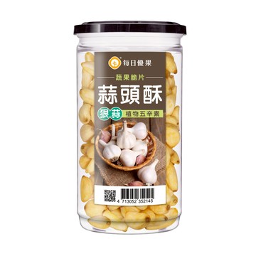 罐裝狠蒜蒜頭酥240G 每日優果