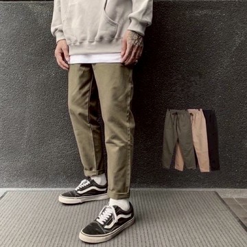 【A.S】神版型 微寬 直筒 工作褲 百搭褲 軍裝褲 經典百搭 大地色系 繭型 高磅數 休閒長褲