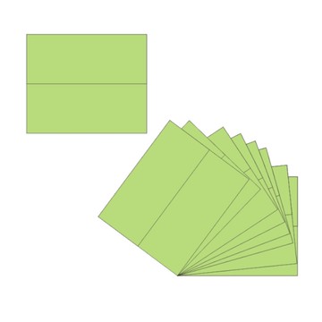 素色 mini信封-綠色