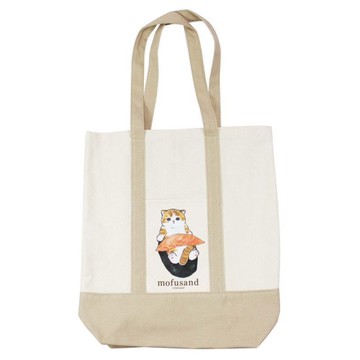 貓福珊迪 帆布側背購物袋-壽司