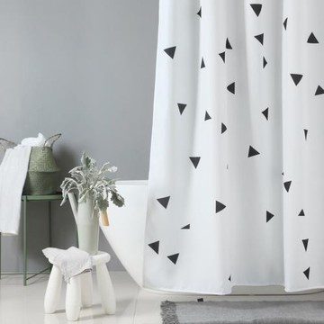 浴簾套裝免打孔浴室衛生間門簾防水加厚防霉擋水隔斷簾子日本洗澡