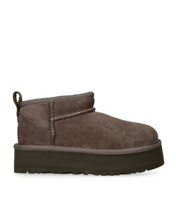 UGG Kids Suede Classic Ultra Mini Platform Boots