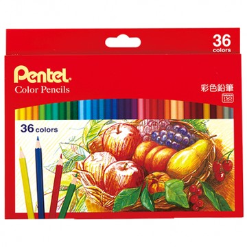 【 Pentel 飛龍 】彩色鉛筆36色 /盒 CB8-36TH