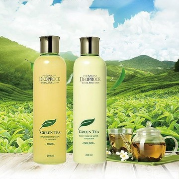 【日系報馬仔】迪普詩 DEOPROCE 綠茶保濕水 / 綠茶保濕乳 (升級版) 260ml 保濕 保溼 DS027272