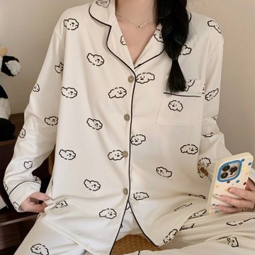 睡衣 薄款睡衣 學生睡衣 甜美休閒可愛舒適睡衣 性感甜美睡衣 可外穿 休閒風  學生可愛少女睡衣 睡衣套裝