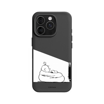 iPhone 16 Pro SolidX 黑 - 史努比 Snoopy - Snoopy&Charlie Brown追劇時間