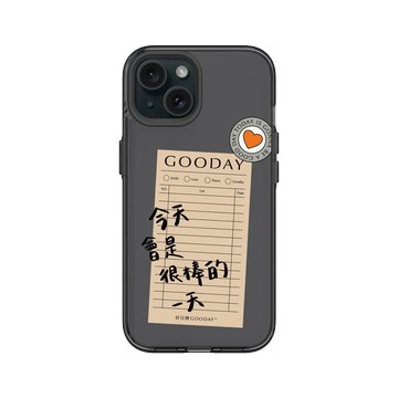 iPhone 15 Clear 酷墨灰 - 好日曆 GOODAY (星期安有限公司) - 好日子筆記(黑字款)