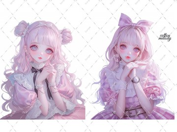 original sticker no.2414 人物貼紙 原創貼紙 原創人物貼紙 裝飾貼紙 cotton melody