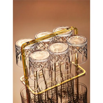 威士忌酒杯家用歐式水晶玻璃洋酒杯子創意高端酒吧網紅啤酒杯套裝