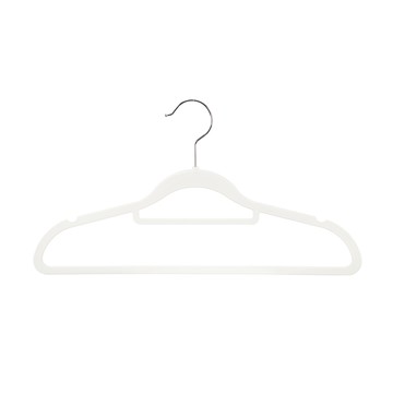 【日本霜山】多功能橡膠止滑衣架-15入-多色可選白