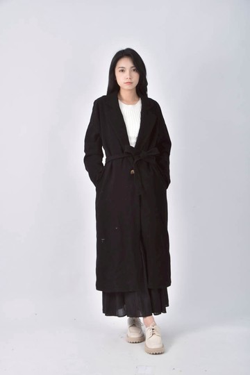 (XL) pazzo單釦黑色外套