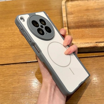 【台灣現貨】高級感膚感彩盾磁吸無線充 適用於 OPPO Find N6 N5 防摔手機殼 素面色親膚 中軸保護殼皮套