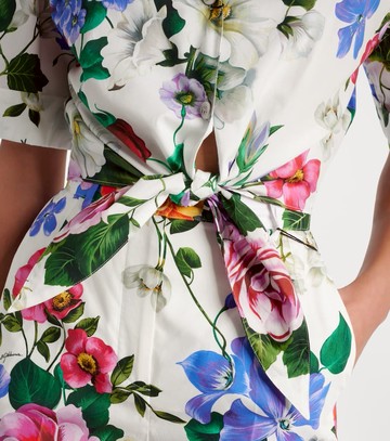 Dolce & Gabbana Cropped floral cotton shirt