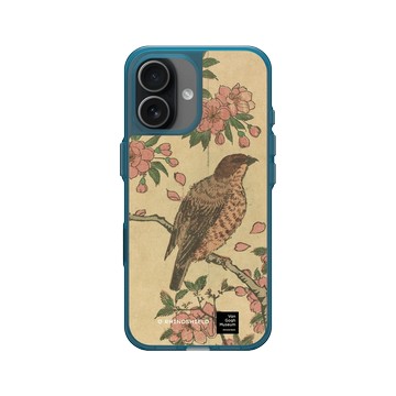 iPhone 17 Clear (相機按鈕) 夜幕藍 - Van Gogh Museum - 櫻花樹上的伯勞鳥