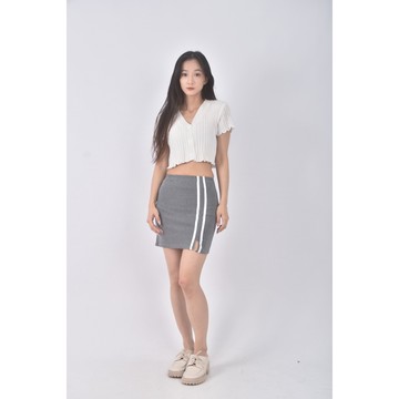 (S) 質感灰色短裙二手衣